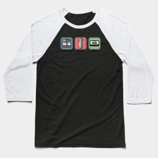 Old School Social Media Baseball T-Shirt